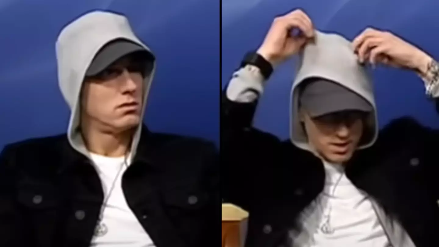Eminem was asked why he 'hides' face behind a hoodie after years of fan questions