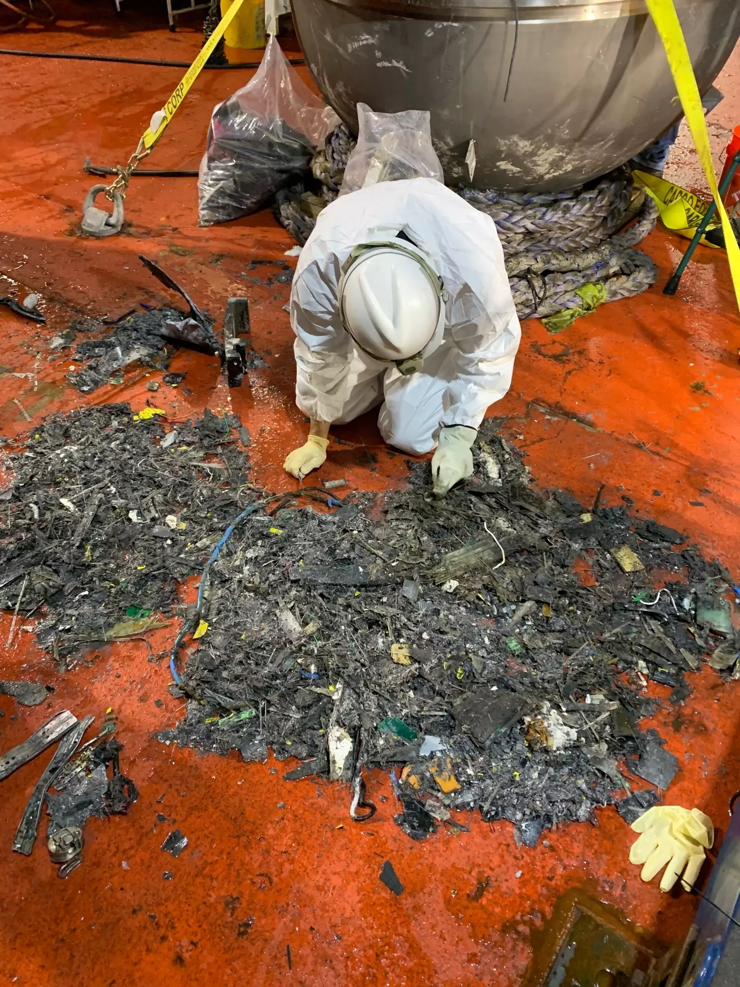The NTSB found an underwater camera in the wreckage (SWNS)