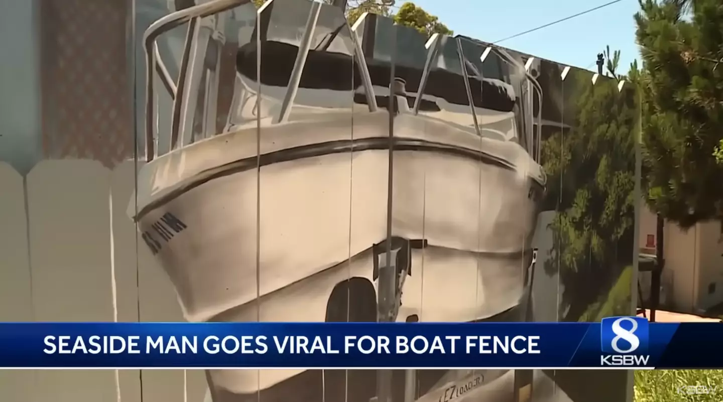 Images of the amusing boat mural have gone viral (KSBW Action News 8)