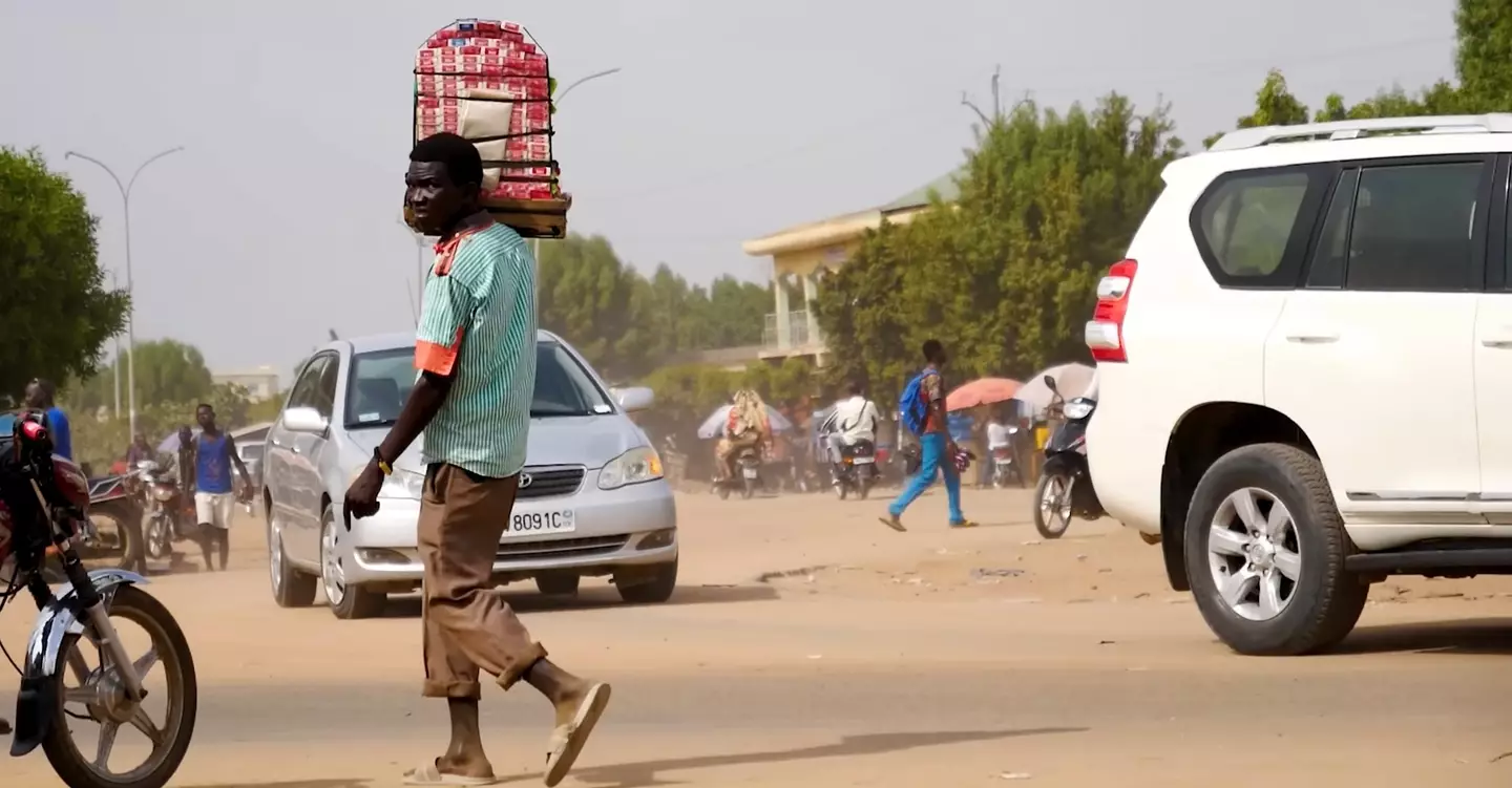 The travel vlogger ran into quite a lot of trouble while exploring Chad's capital (YouTube/Drew Binsky)