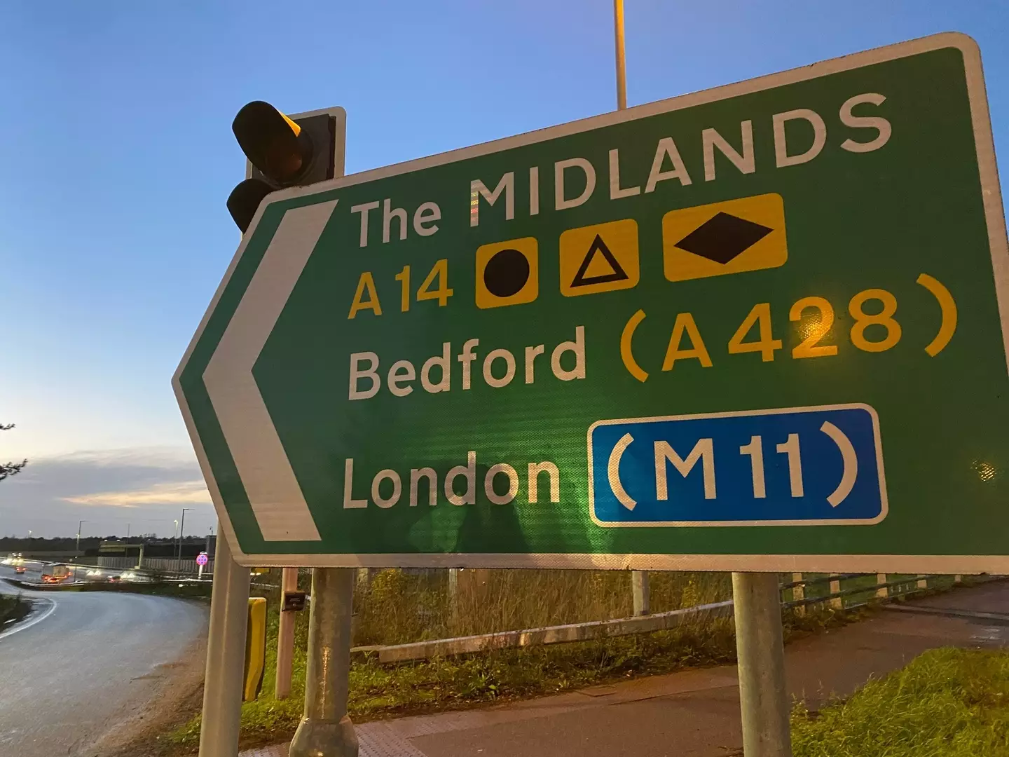 A child was left by his parents on side of the motorway and was forced to walk a mile in pitch black in search for help.