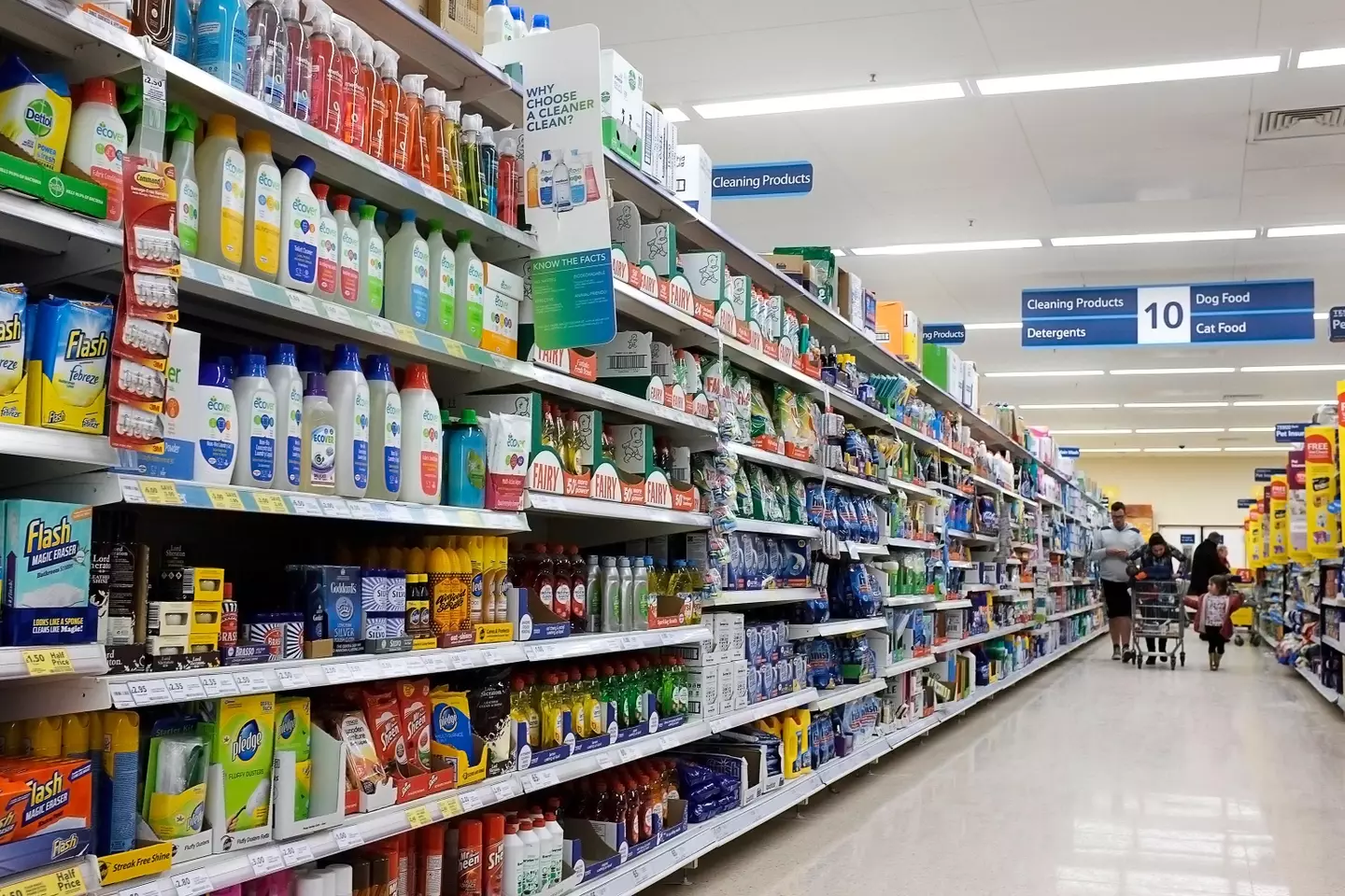 Tesco shelves were left empty across the supermarket chain.