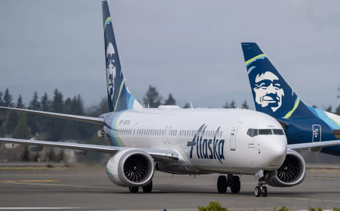 Earlier this year, a door plug blew out of an Alaskan airlines flight (Stephen Brashear/ Getty Images)
