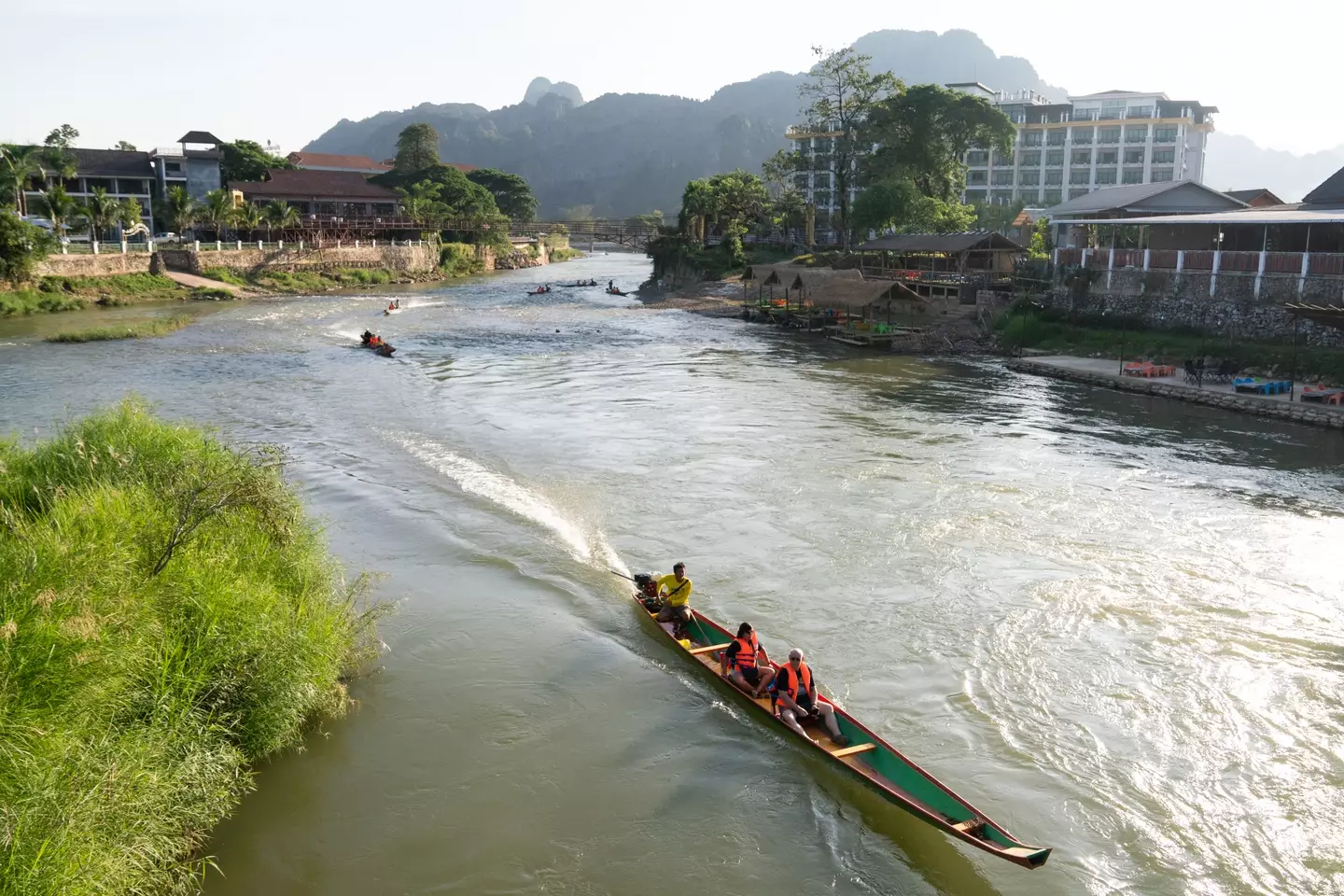 Vang Vieng, Laos, where six people died in a methanol poisoning incident last year (STR/AFP via Getty Images)