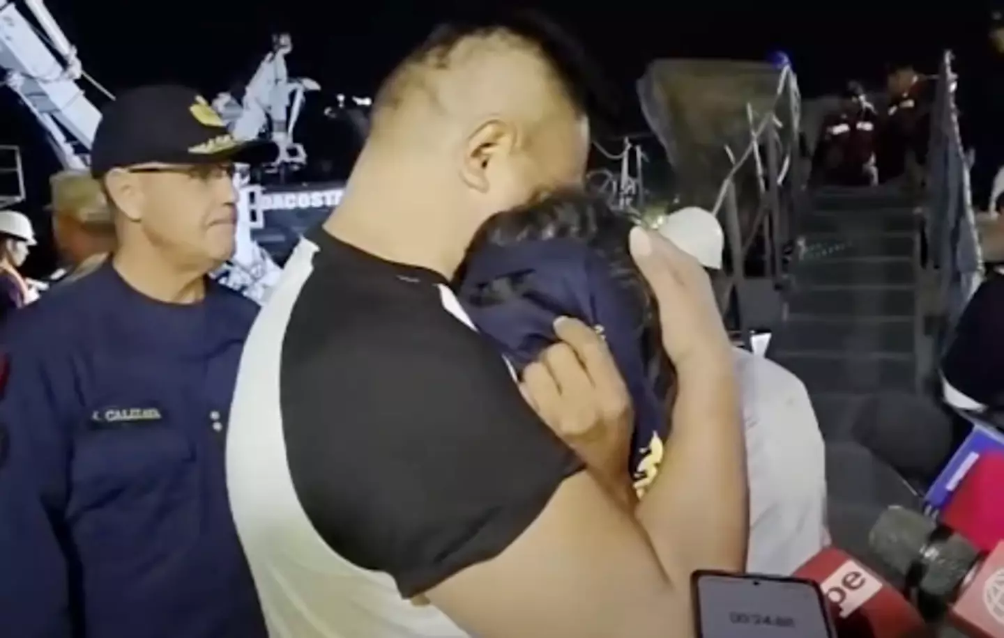 Castro's family are relieved (YouTube/Agencia de Noticias Andina)