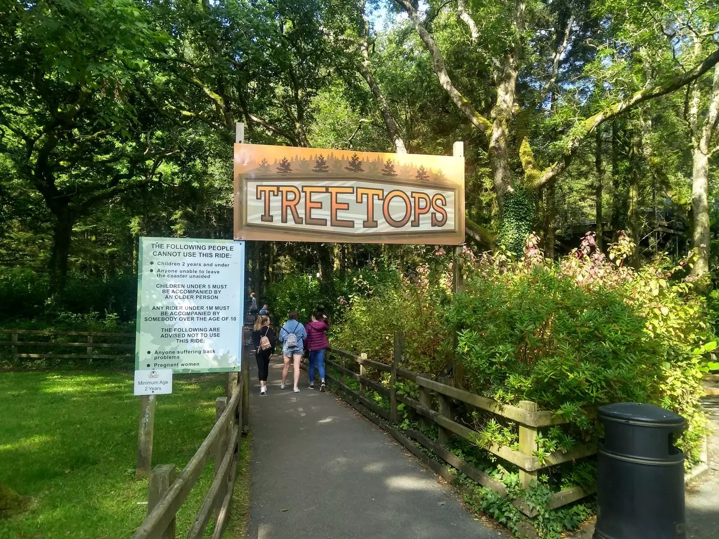 The incident is believed to have taken place on the Treetops rollercoaster.