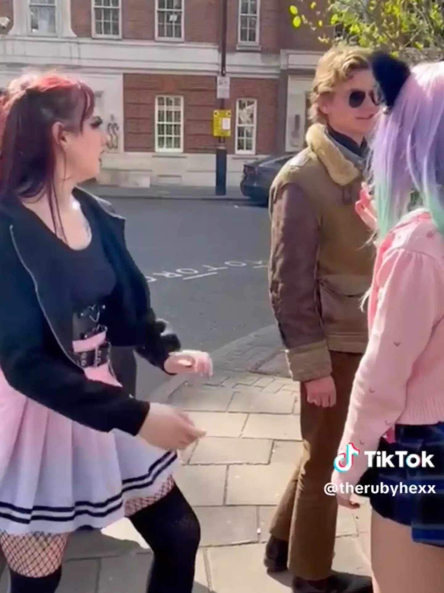 He didn't stick around, and said he'd rather have the money as he was already in a relationship. (TikTok/@therubyhexx)