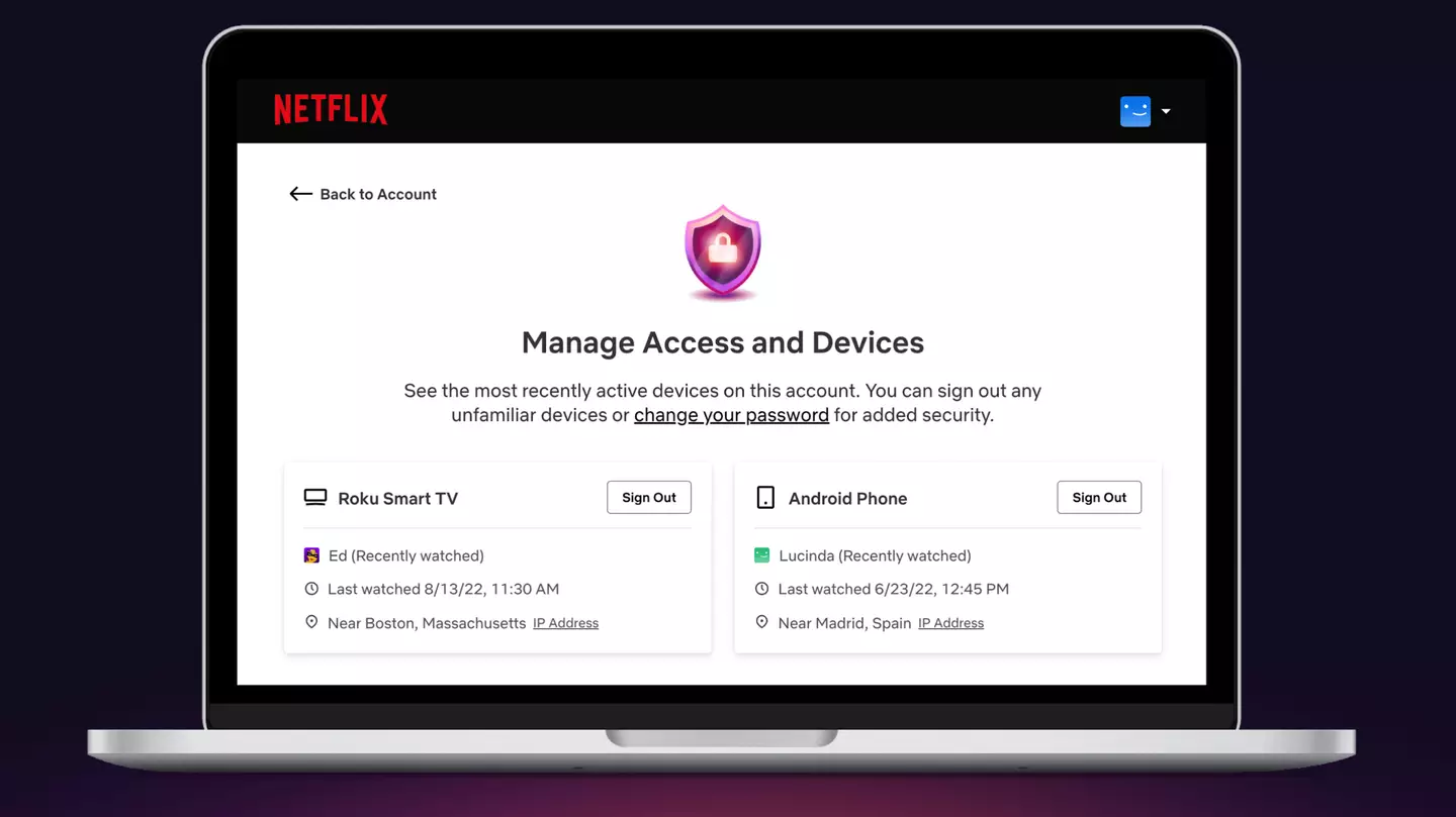 Members can manage their devices with just one click.