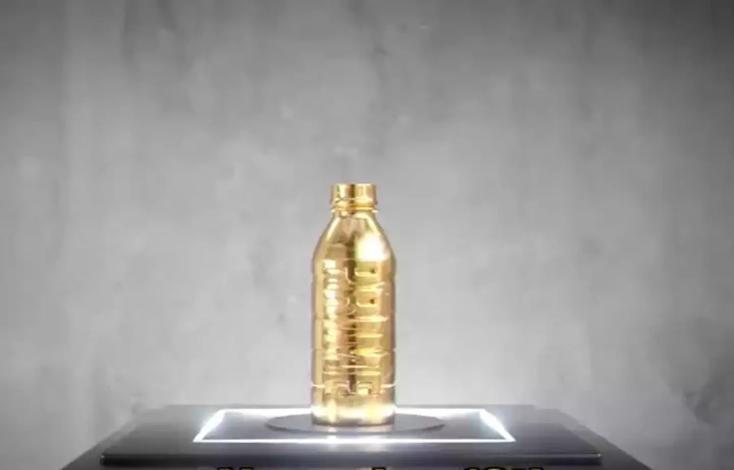 The gold prime bottle was one-of-a-kind.