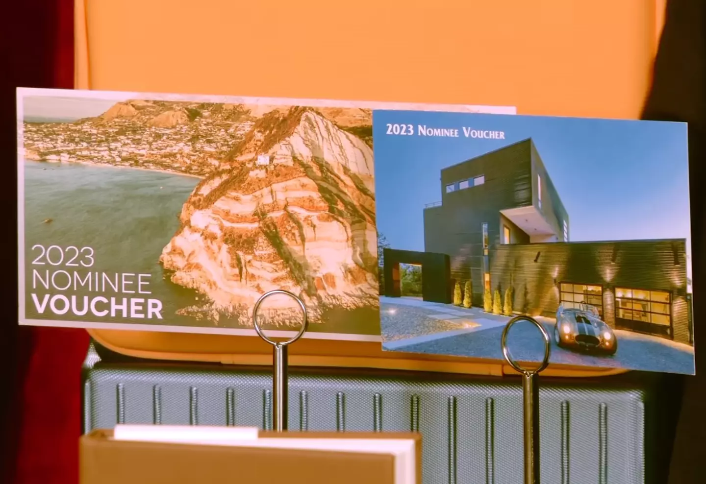 The goodie bags include luxury trips to Italy and Canada.