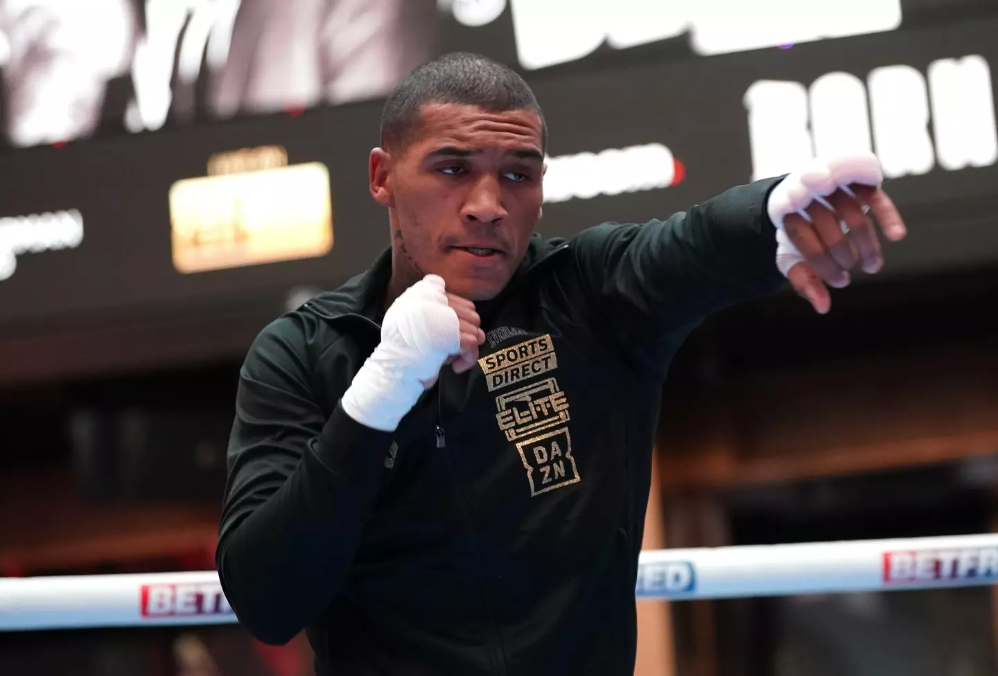 The fighter punched back at Domino's.