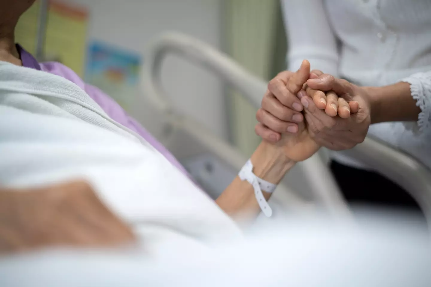 The most common phrase said before death is 'I love you.' (Getty Stock Photo)