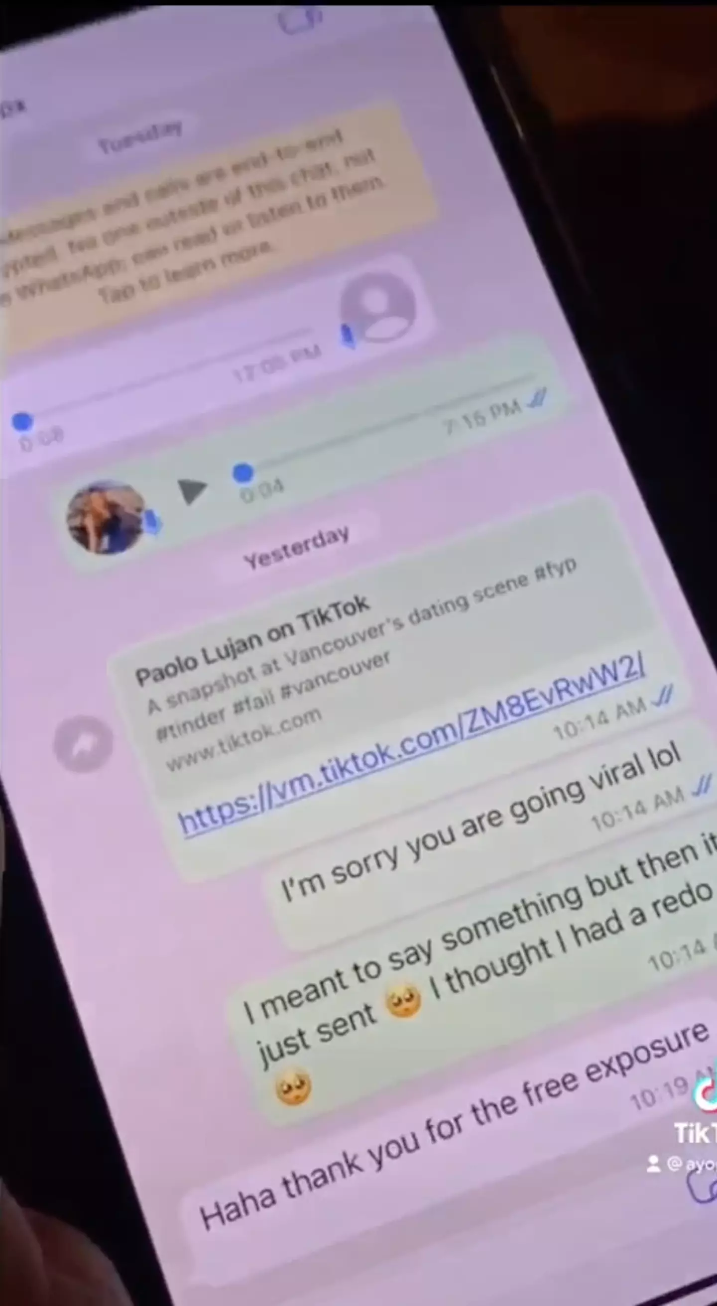 Alex seemed to take it in stride.