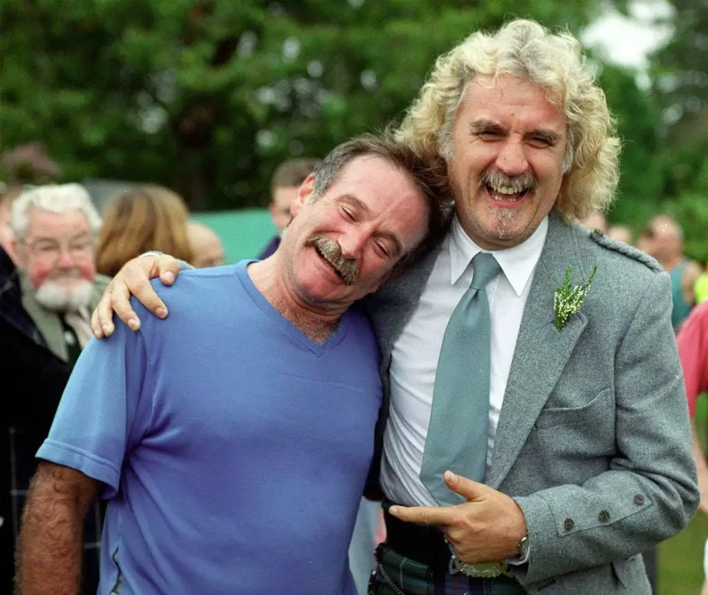 Robin Williams and Sir Billy Connolly photographed together in Scotland (Julian Parker/Liaison)