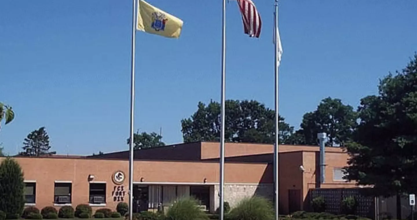 The music mogul is being held at Fort Dix in New Jersey (Federal Bureau of Prisons)