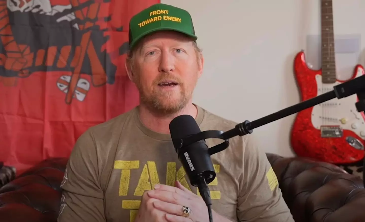 Rob O'Neill, 48, admitted 'tears were hitting the page' as he penned the letters to his loved ones (YouTube/High Performance)