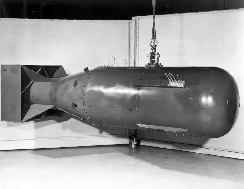 The 'Little Boy' nuclear bomb was dropped on Hiroshima in World War II (History/Universal Images Group via Getty Images)