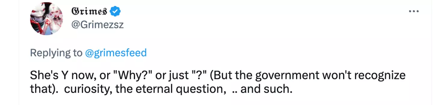 She revealed that their daughter now goes by 'Y' or 'Why'.