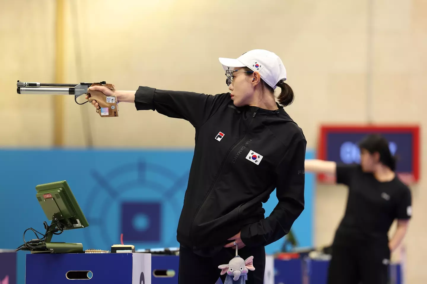 South Korea's Kim Yeji was another cool pistol shooter who went viral, and her efforts at the Olympics were bettered only by countrywoman Oh Ye Jin. (Charles McQuillan/Getty Images)