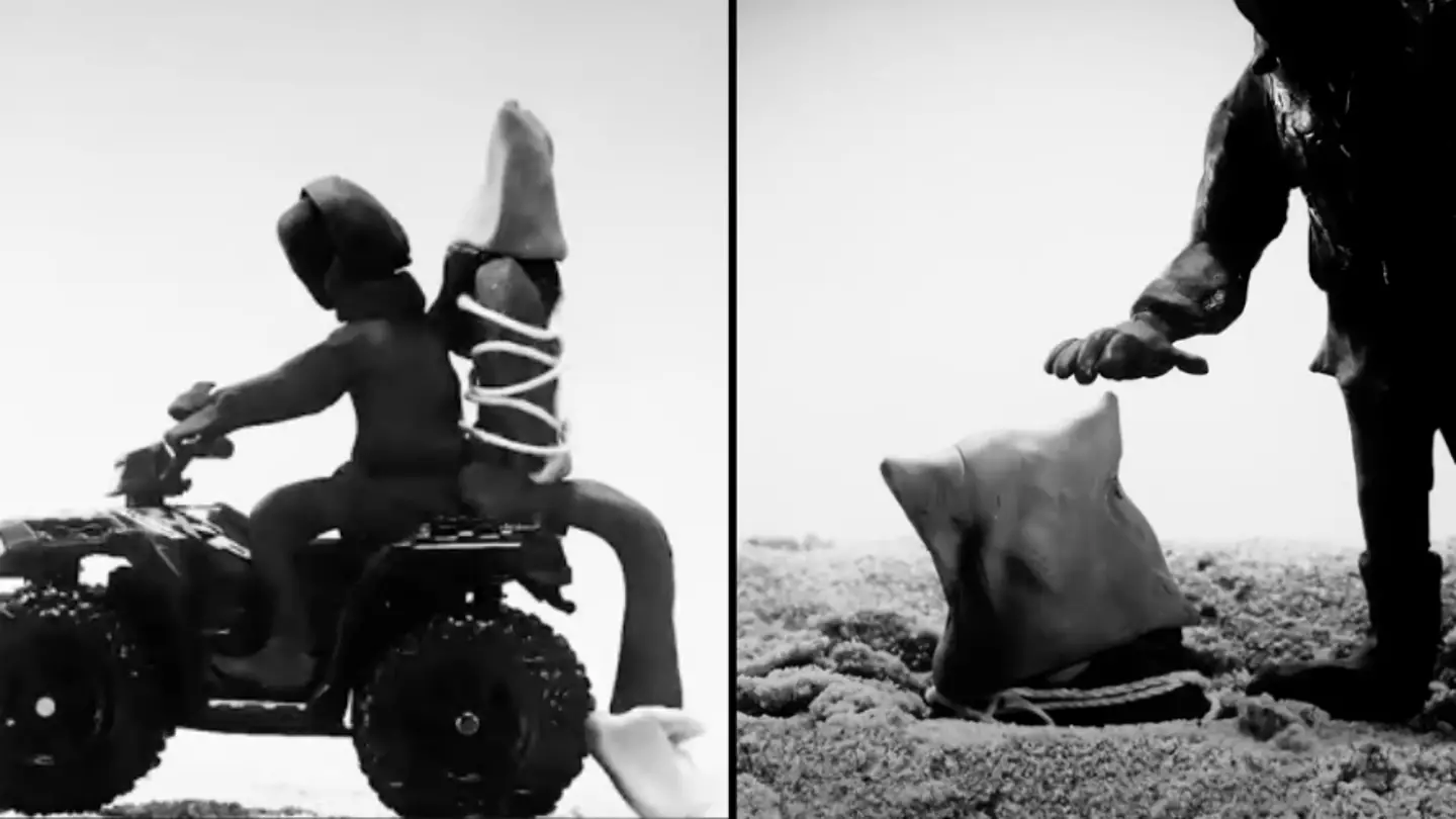 Kanye West Kidnaps And Buries Pete Davidson In Bizarre New Music Video