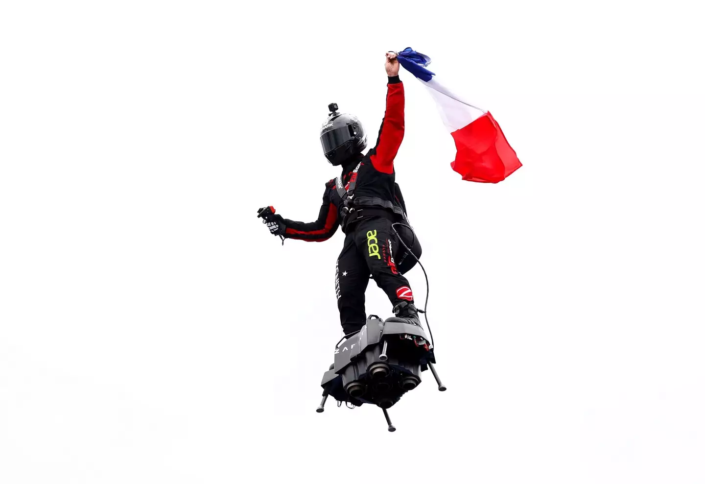 Franky Zapata developed the flyboard himself.