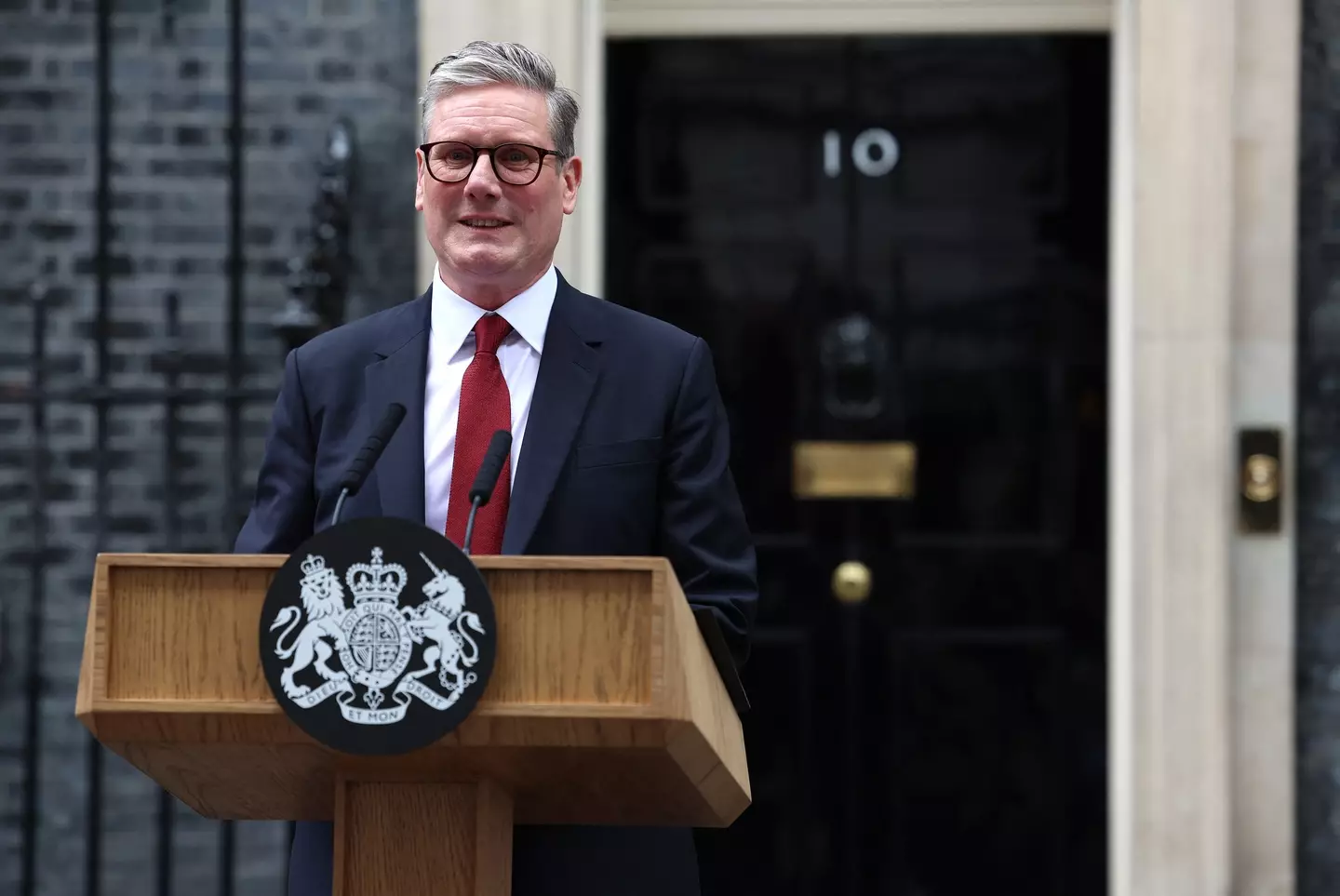Keir Starmer has revealed he'll be given notes to keep up with the match while at the Nato Summit it Washington DC (HENRY NICHOLLS/AFP via Getty Images)
