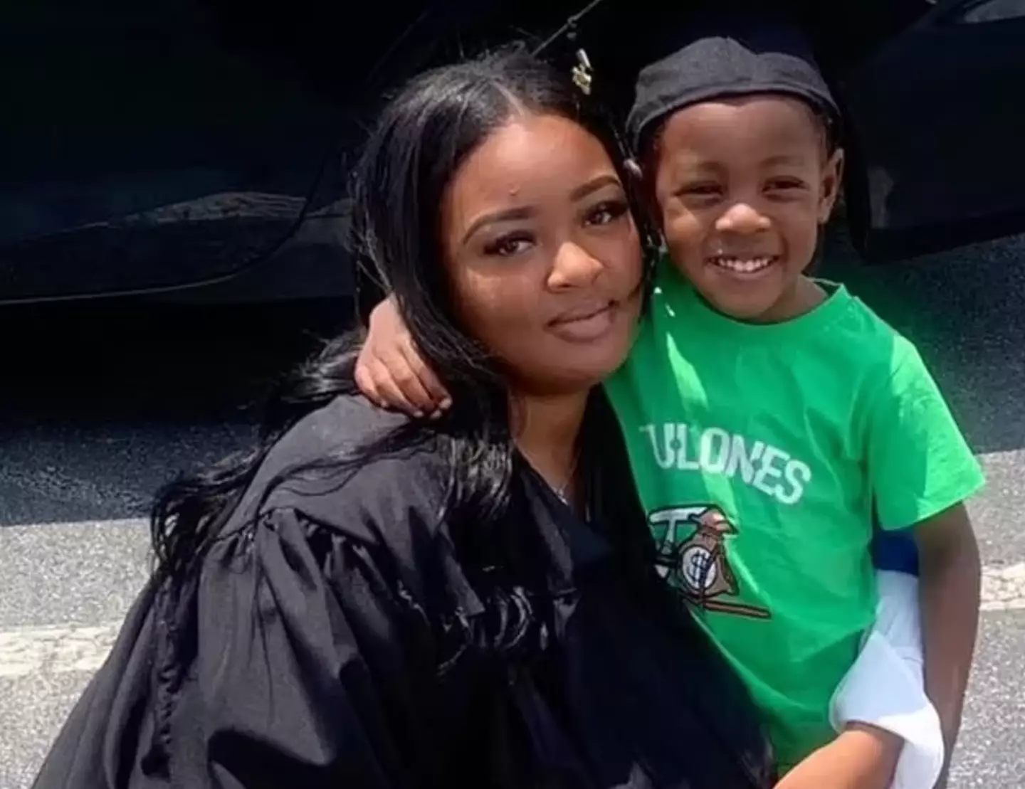 Adriana is already the mother of a seven-year-old son (11Alive/YouTube)