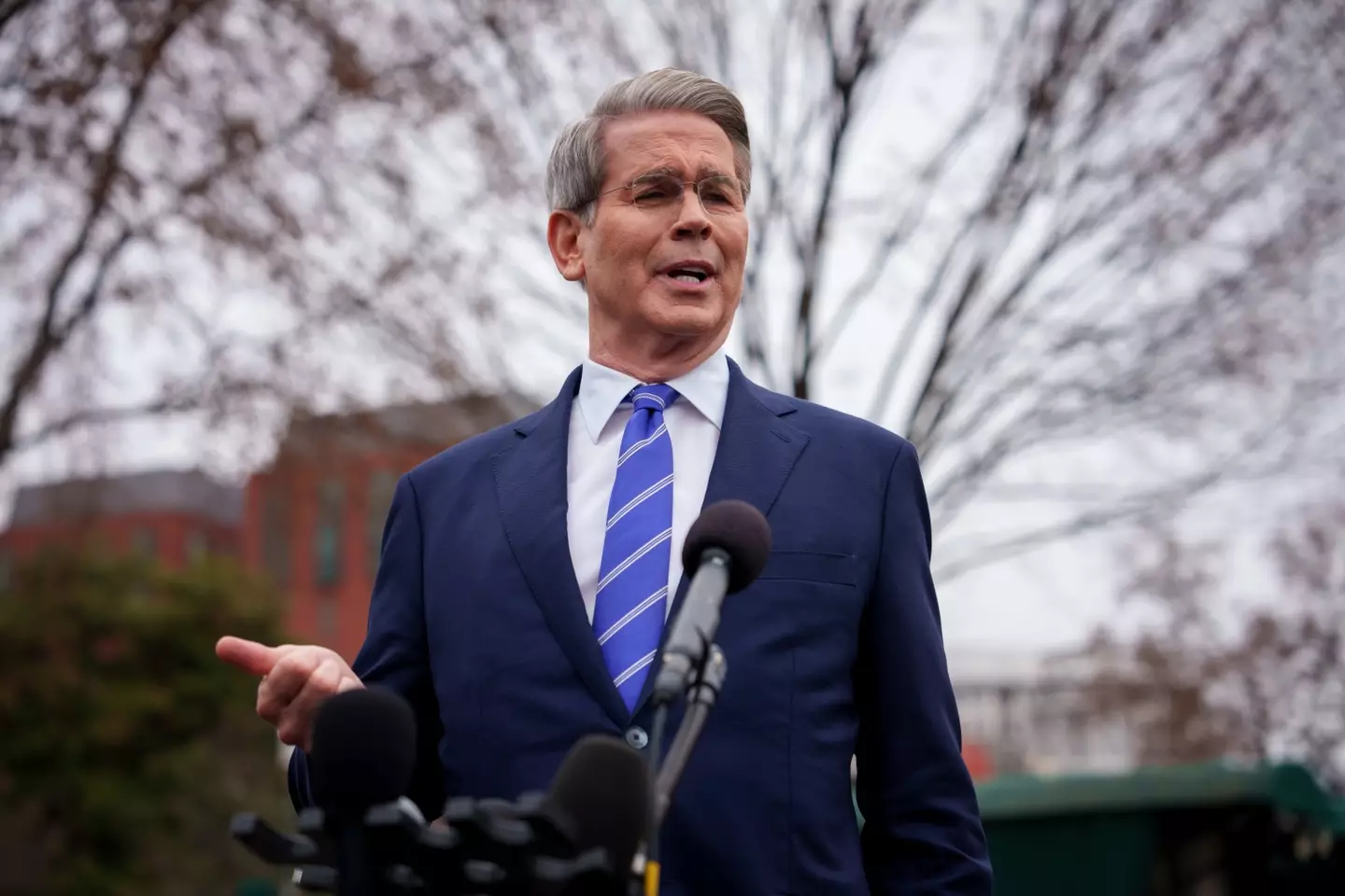 Bessent told nations to 'sit back' and 'take a deep breath' for the time being
(Andrew Harnik/Getty Images)
