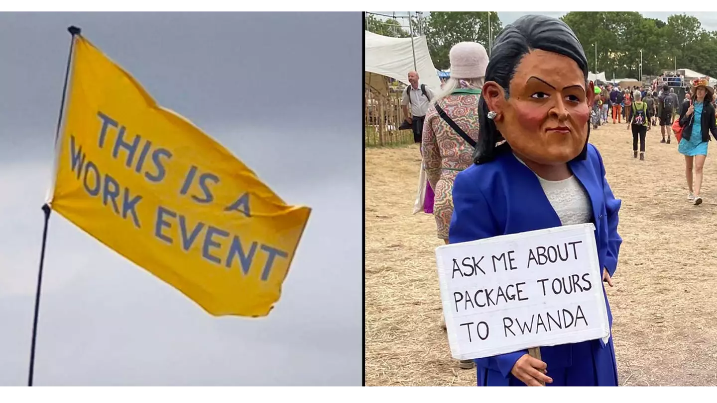 People Are Absolutely Roasting The UK Government At Glastonbury
