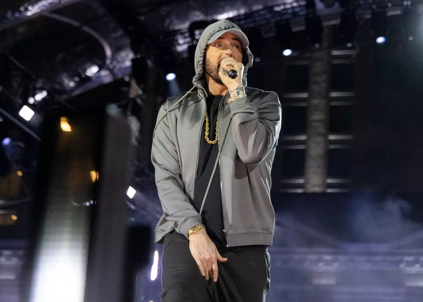 Really went in on the guy there, Eminem. (Scott Legato/Getty Images)