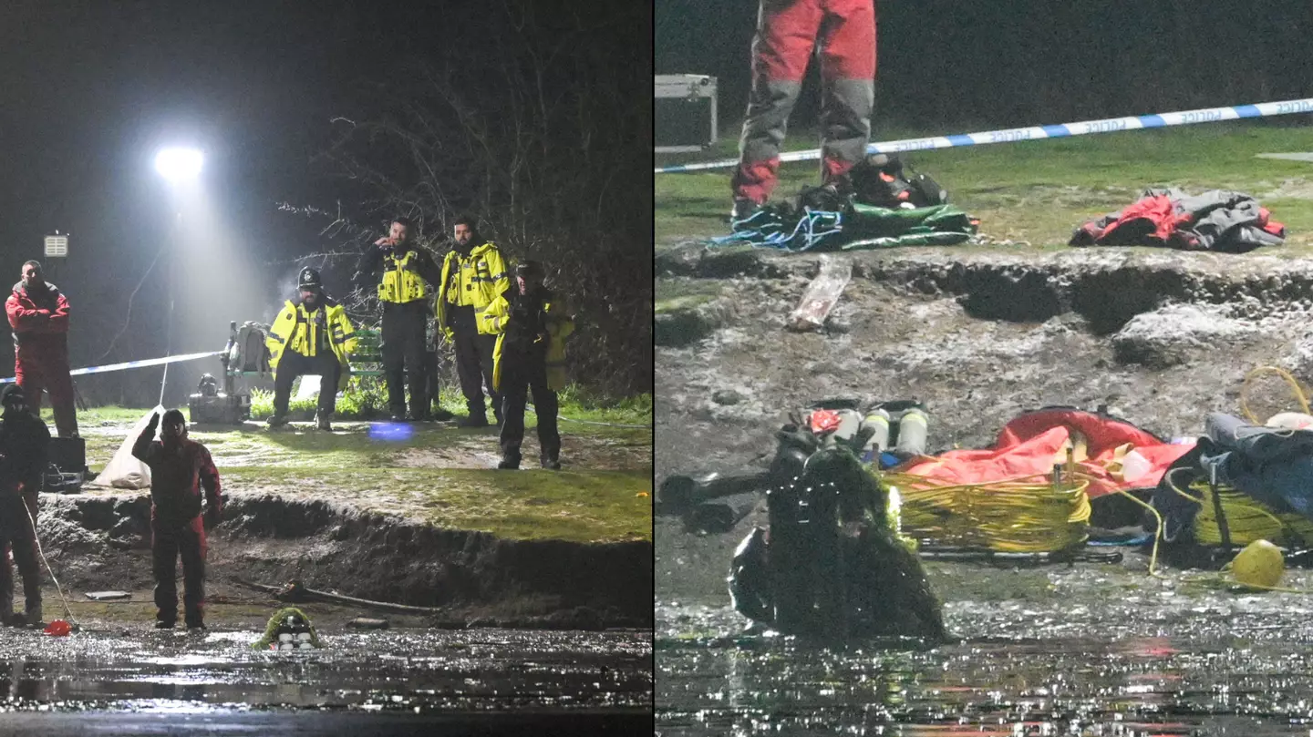 Onlookers screamed 'it's not safe' as children fell into frozen lake with three now confirmed dead