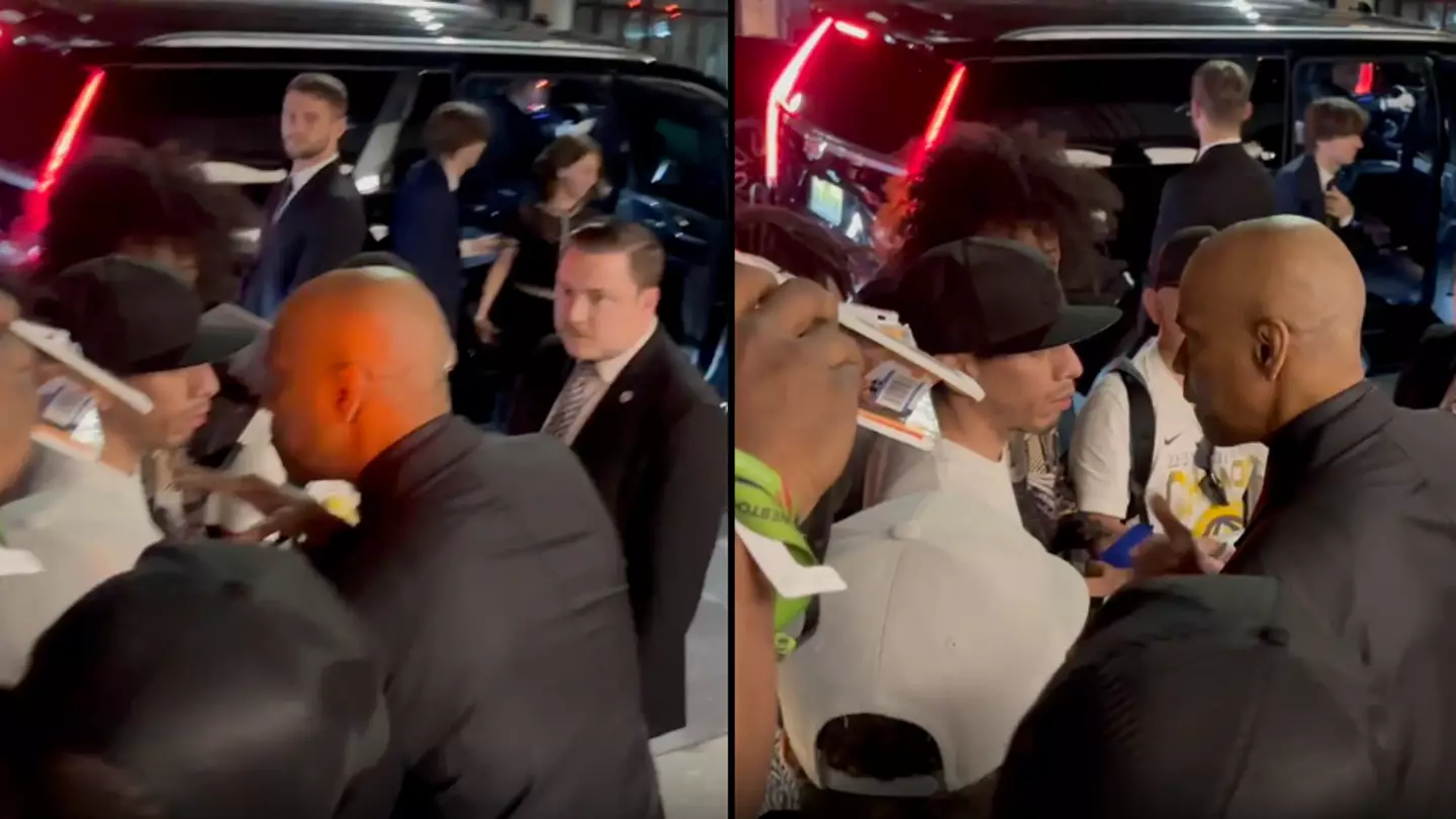 Denzel Washington has 'heated exchange' with autograph hunters outside film event