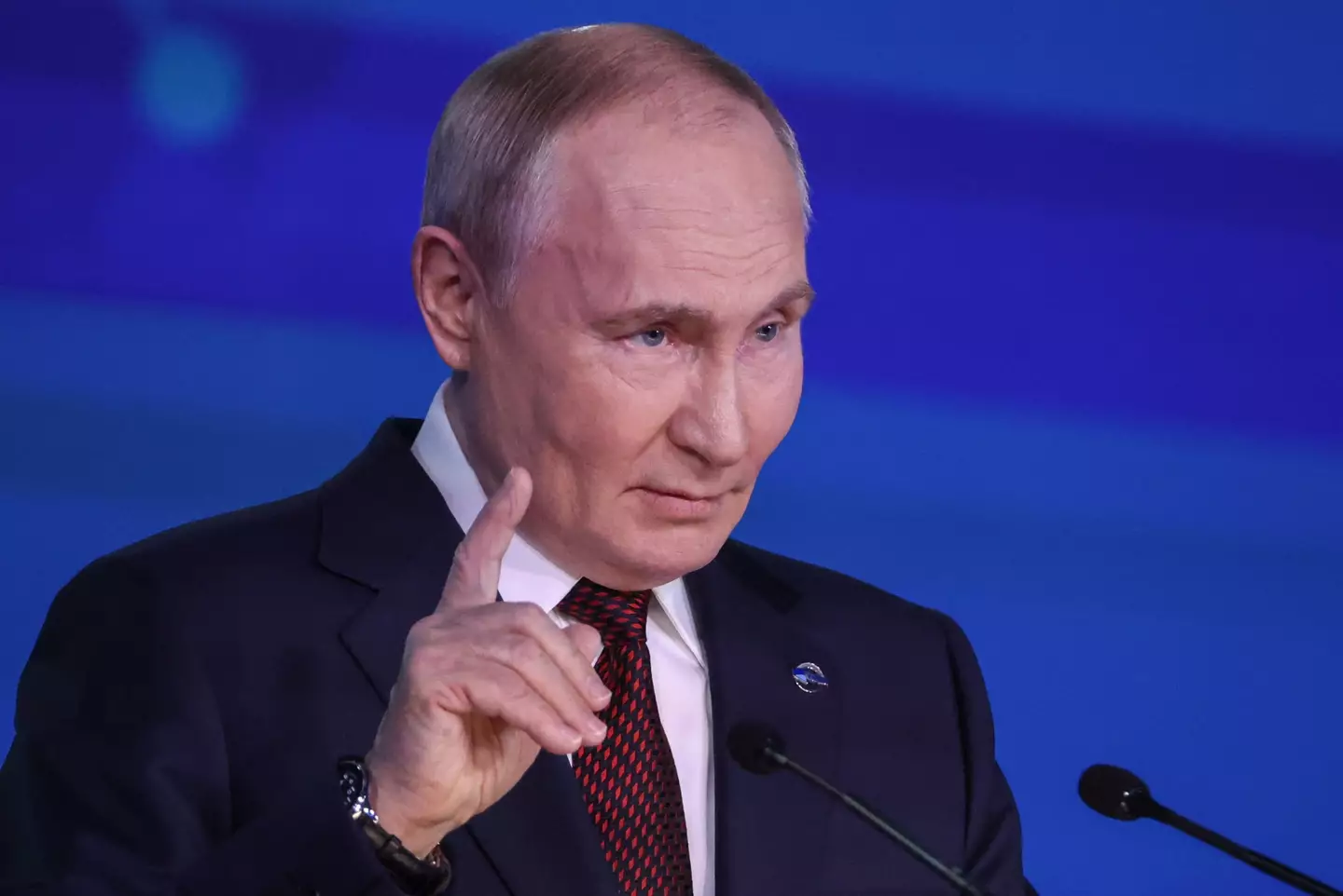 Sir Patrick warned that the UK currently isn't prepared for an attack from Putin (MAXIM SHIPENKOV/POOL/AFP via Getty Images)
