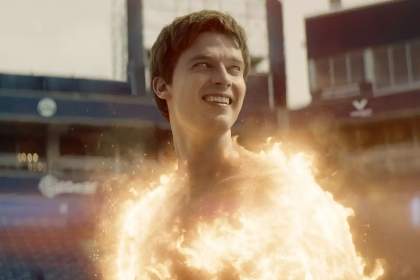 Patrick played a character called Golden Boy (Prime Video)