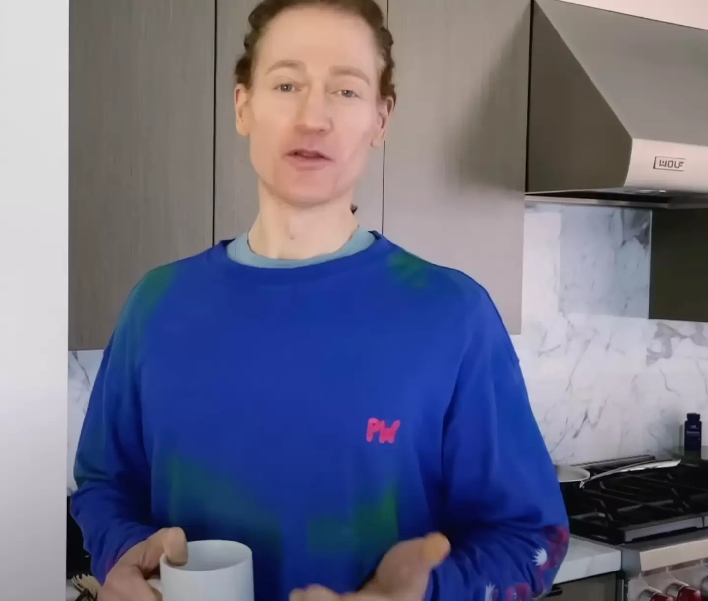 The 45-year-old claimed he eats five stone of vegetables every month.