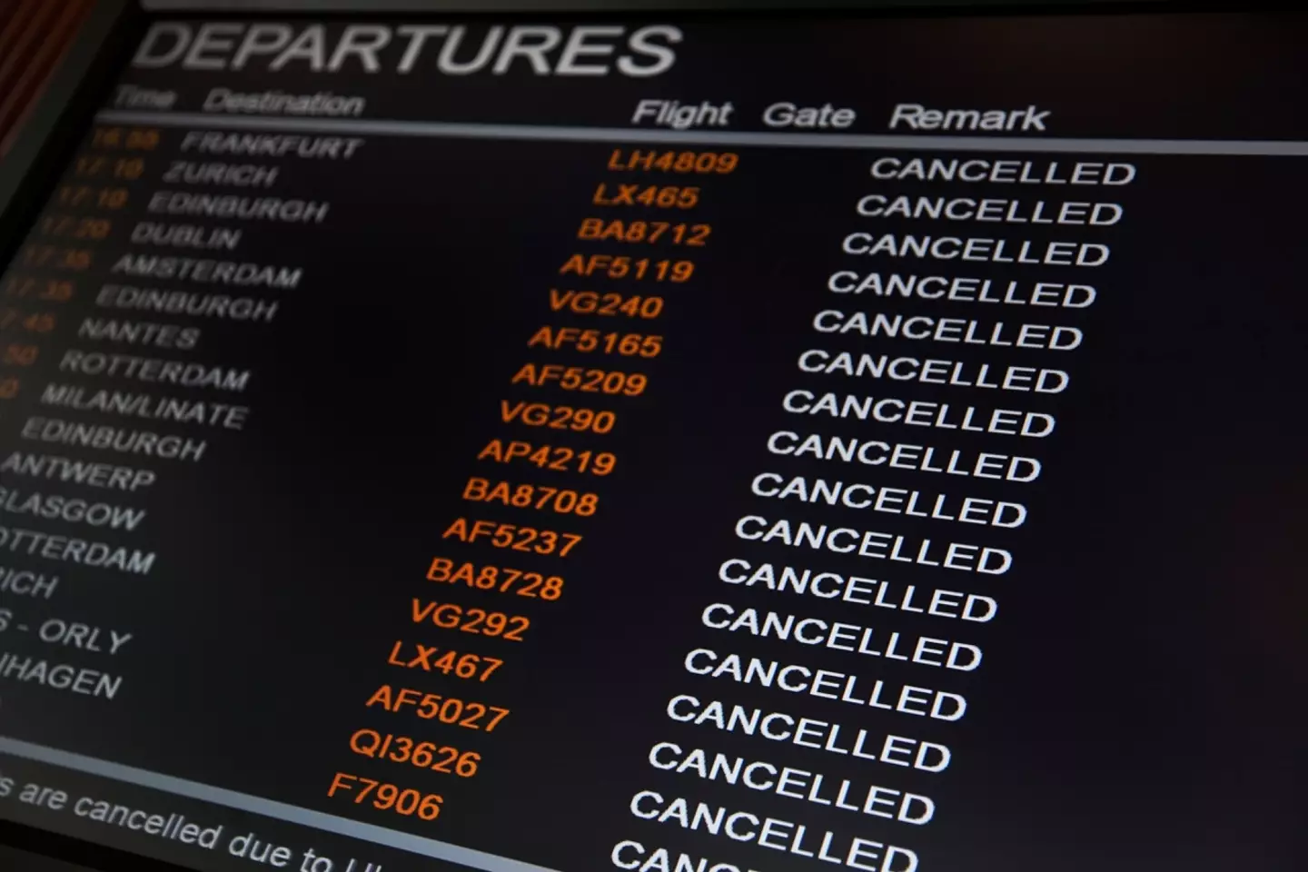 Russell and his family were forced to find another route to Portugal.