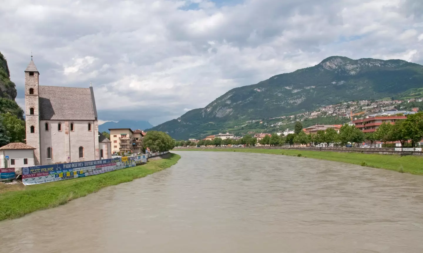 The Adige River runs through Trento and every year some unpopular locals (usually politicians) get dunked in it.