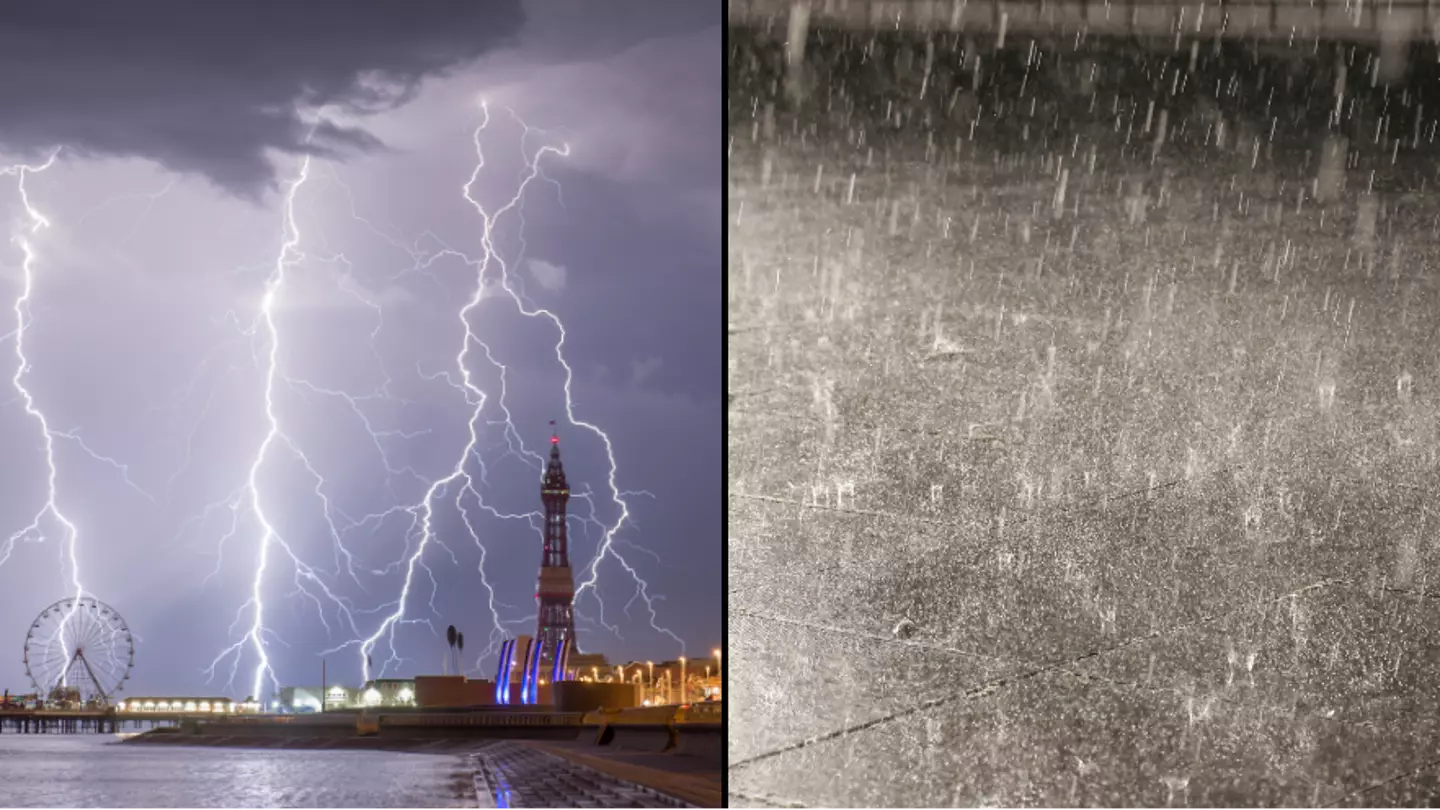‘Unlucky locations’ in UK brace for 70mm of rainfall as thunderstorm warnings are put in place