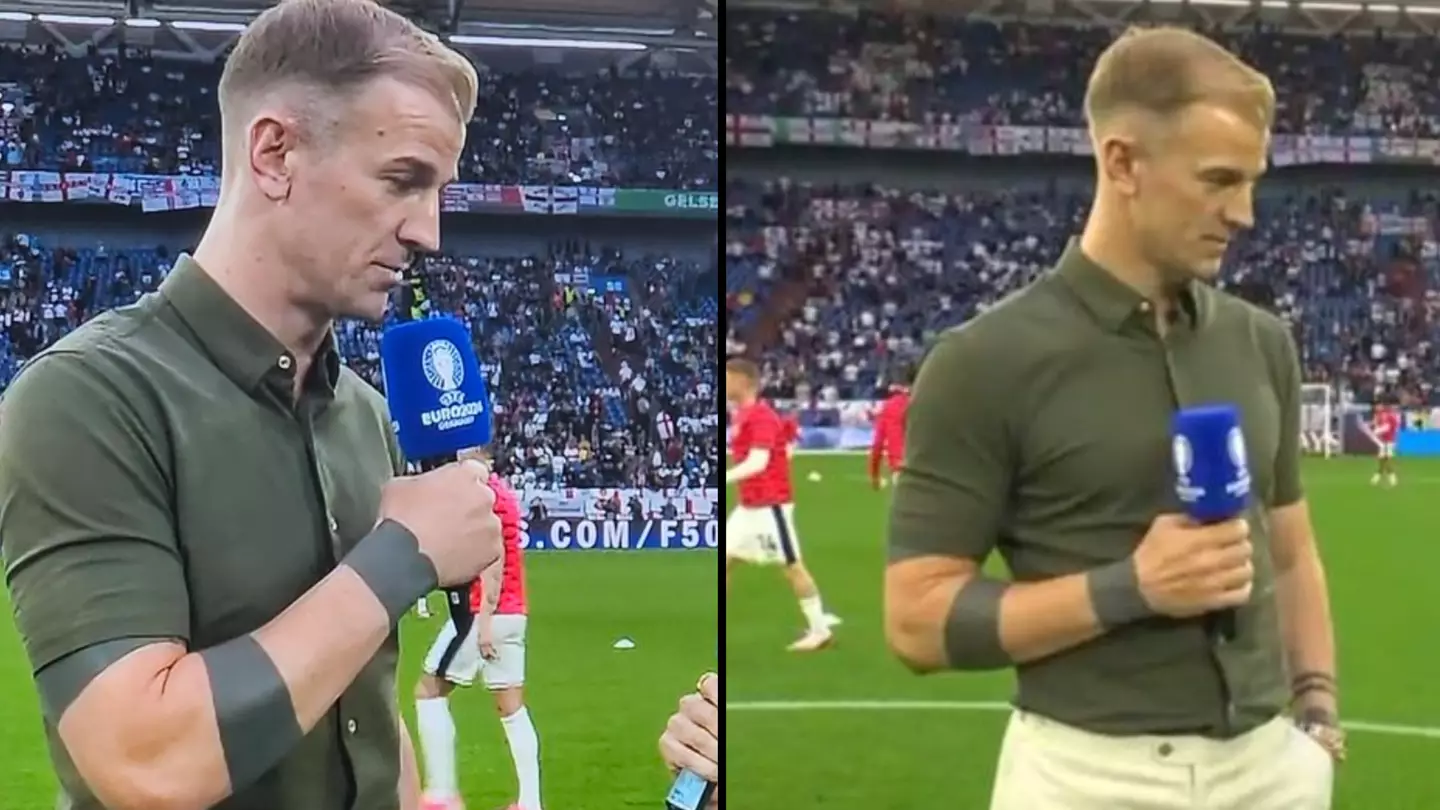 Joe Hart responds to going viral as Euros viewers questioned if he had 'gaffer tape' on arm