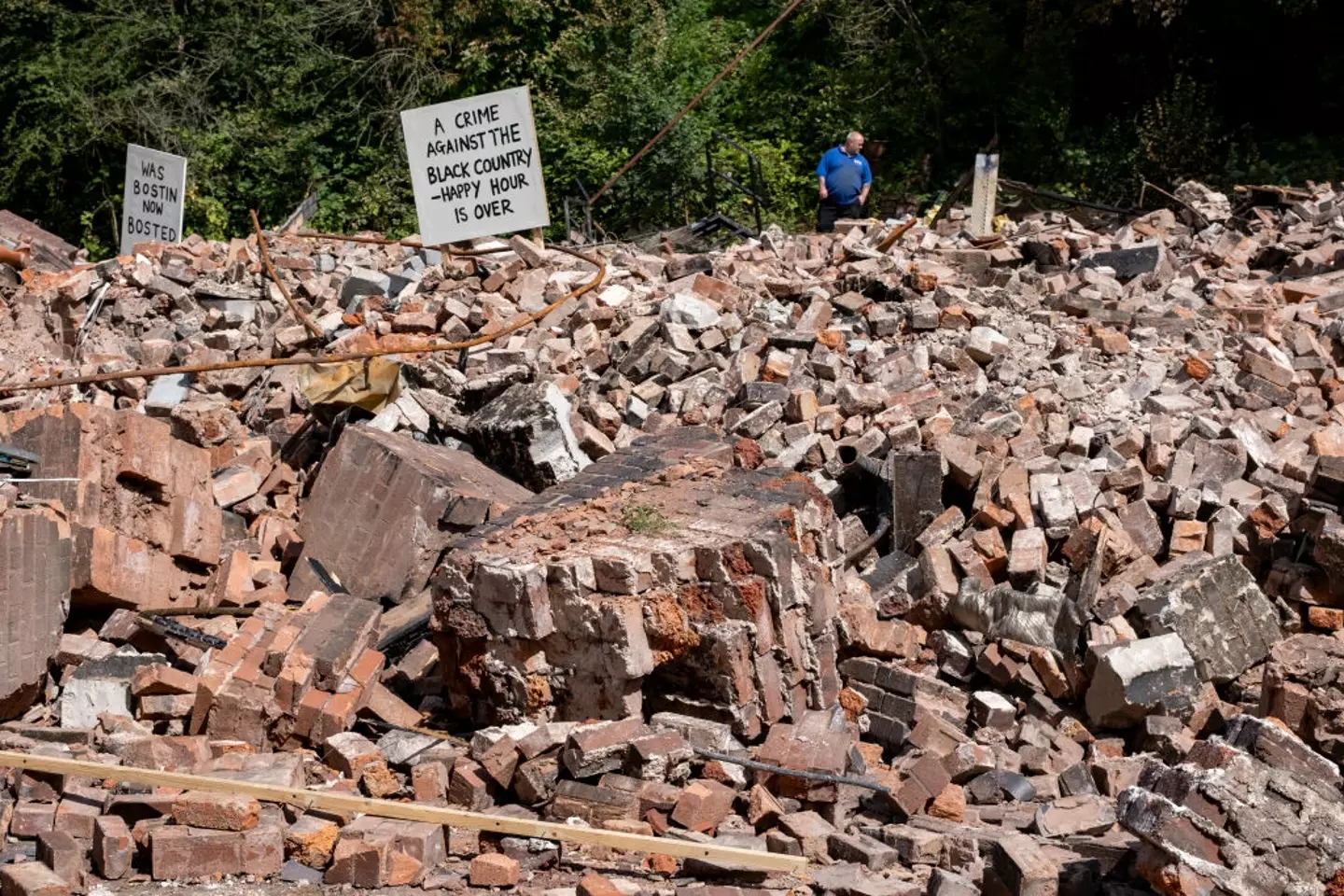 Locals have been left devastated by the demolishment of the Crooked House pub.