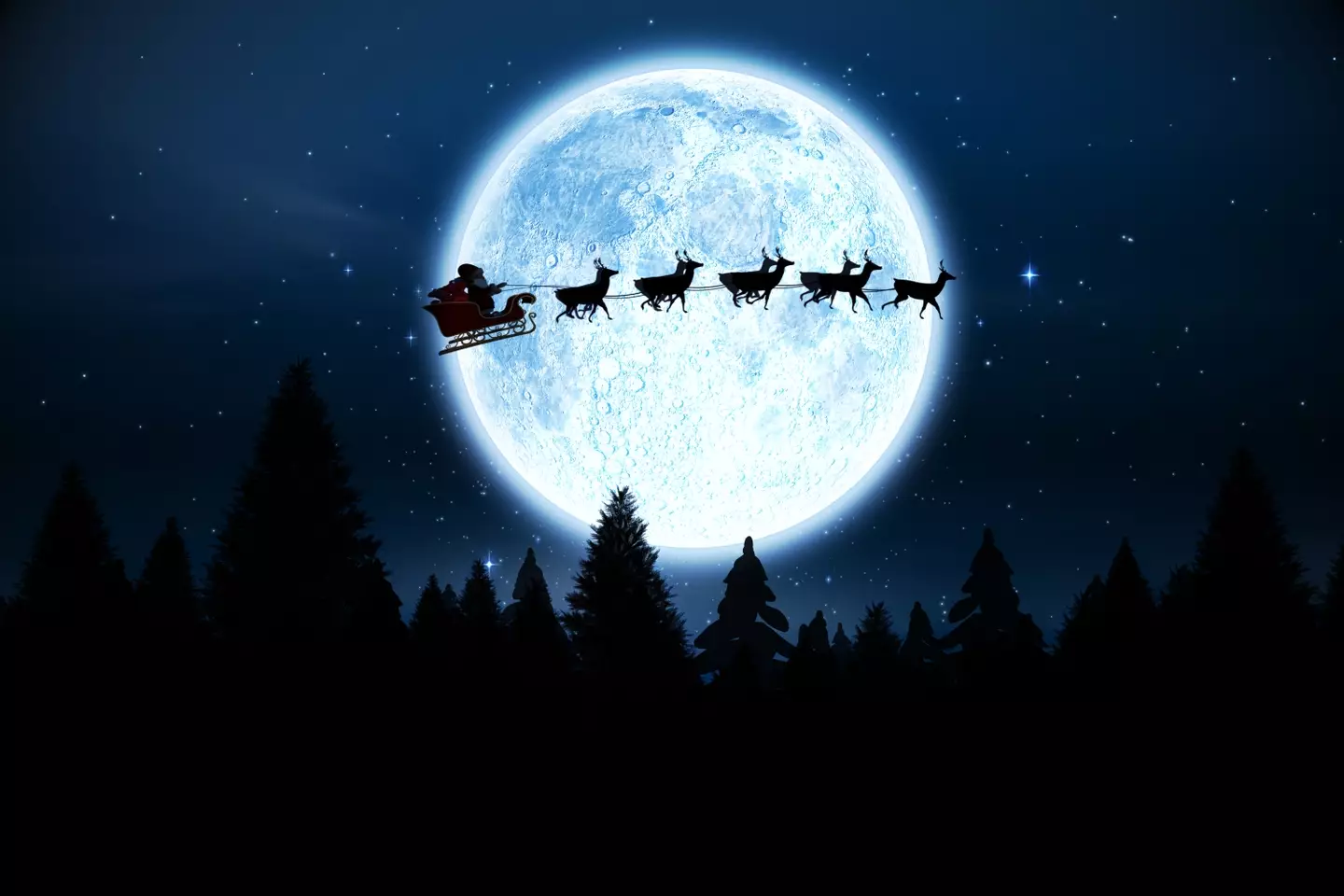 Santa Claus flies so fast it's hard to spot him in the skies, but he's tracked by satellite.