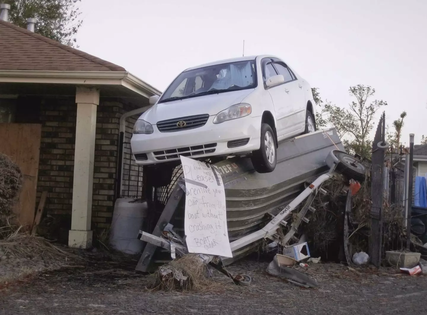 Hurricane Katrina left a path of destruction that took years to come back from (Richard Misrach)
