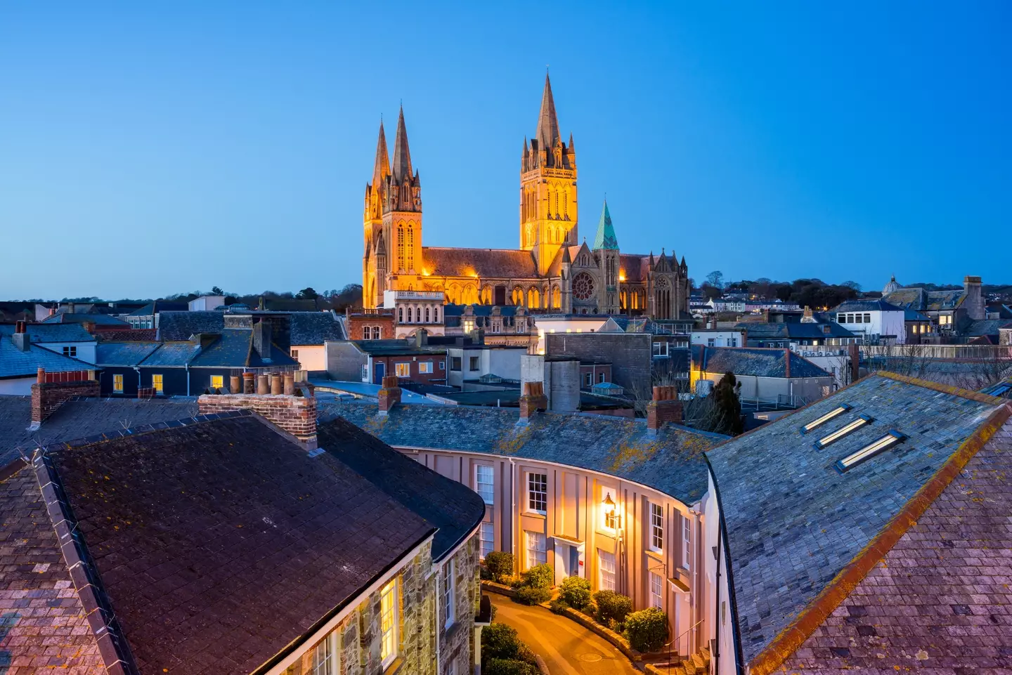 The little cathedral city of Truro ranked top of the list.
