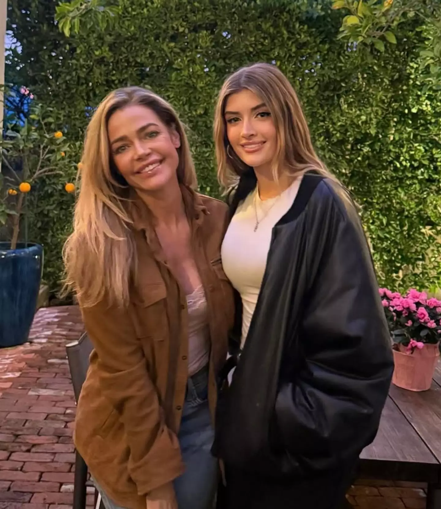 Sami Sheen, pictured with her mother Denise Richards, says she hasn't spoken to her dad in nearly half a year (Instagram/@samisheen)