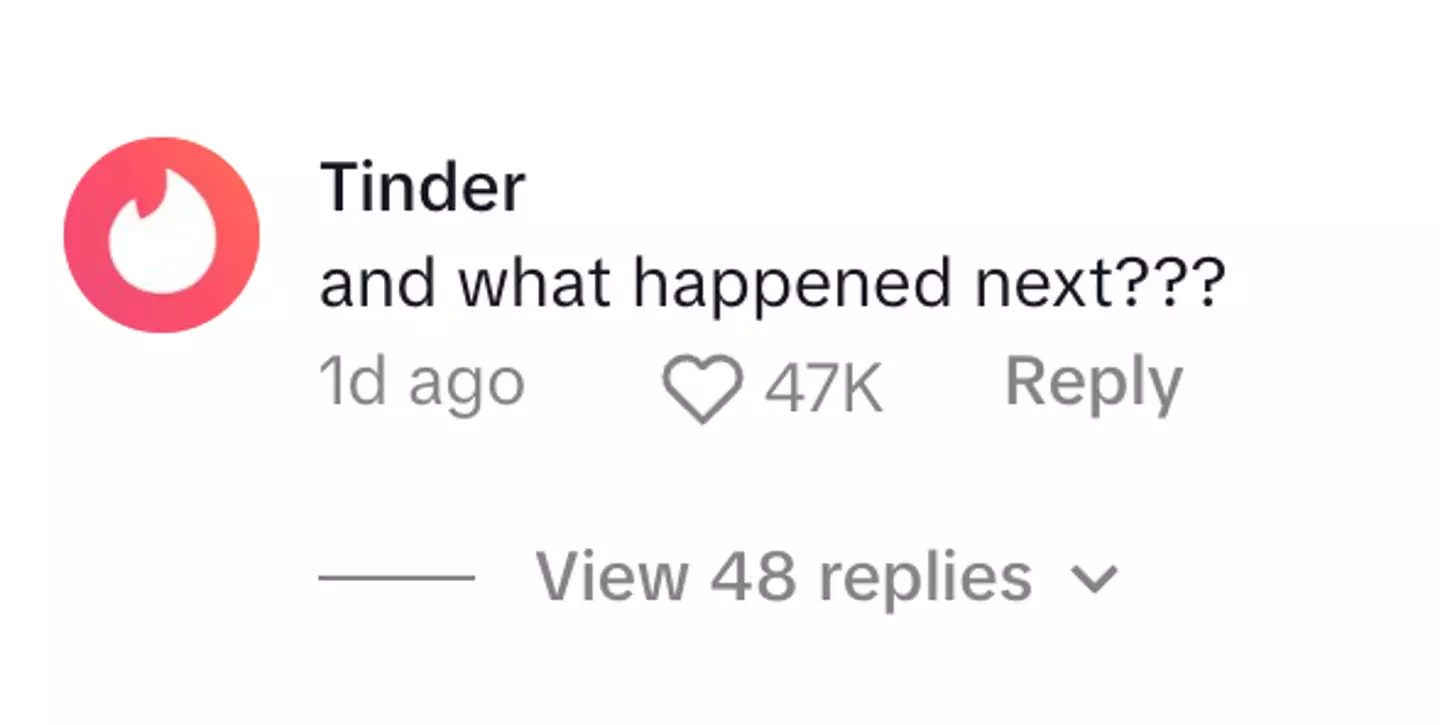 The dating platform even got involved