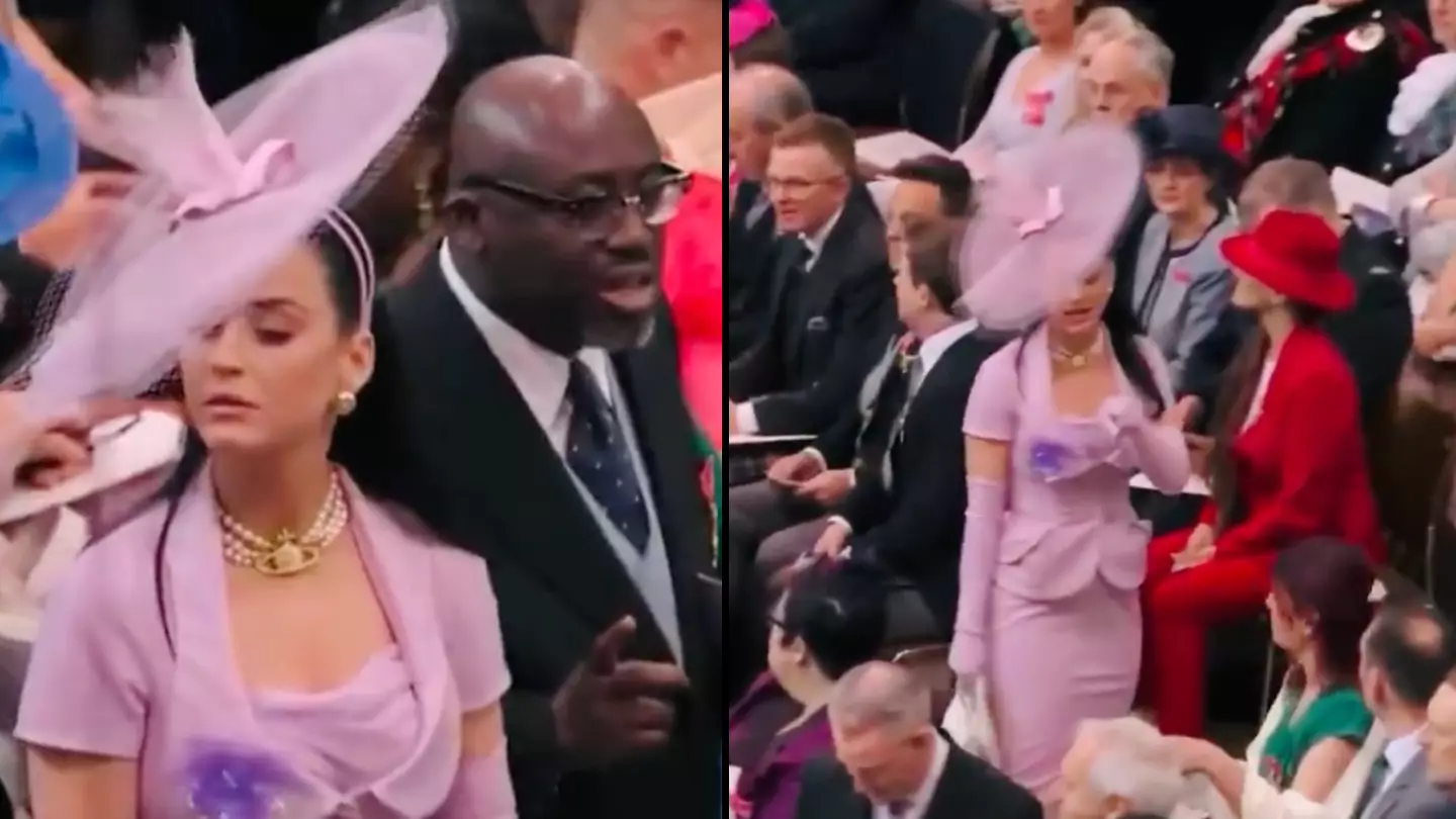 Katy Perry leaves viewers in stitches as she struggles to find seat at Westminster Abbey