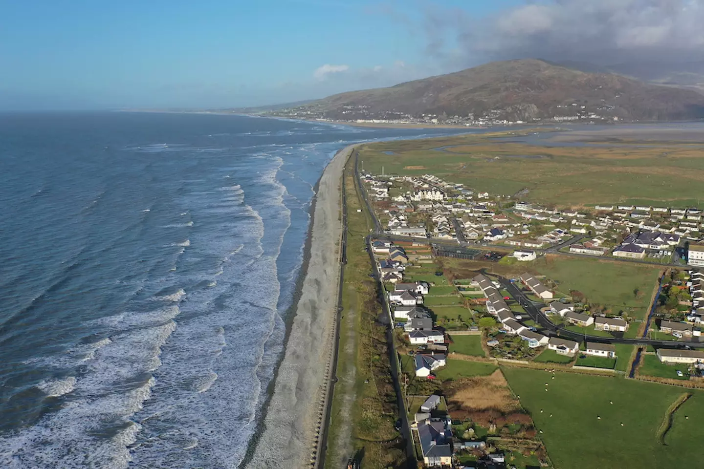 Fairbourne in Wales is at risk of being wiped off the map in the next 30 years.