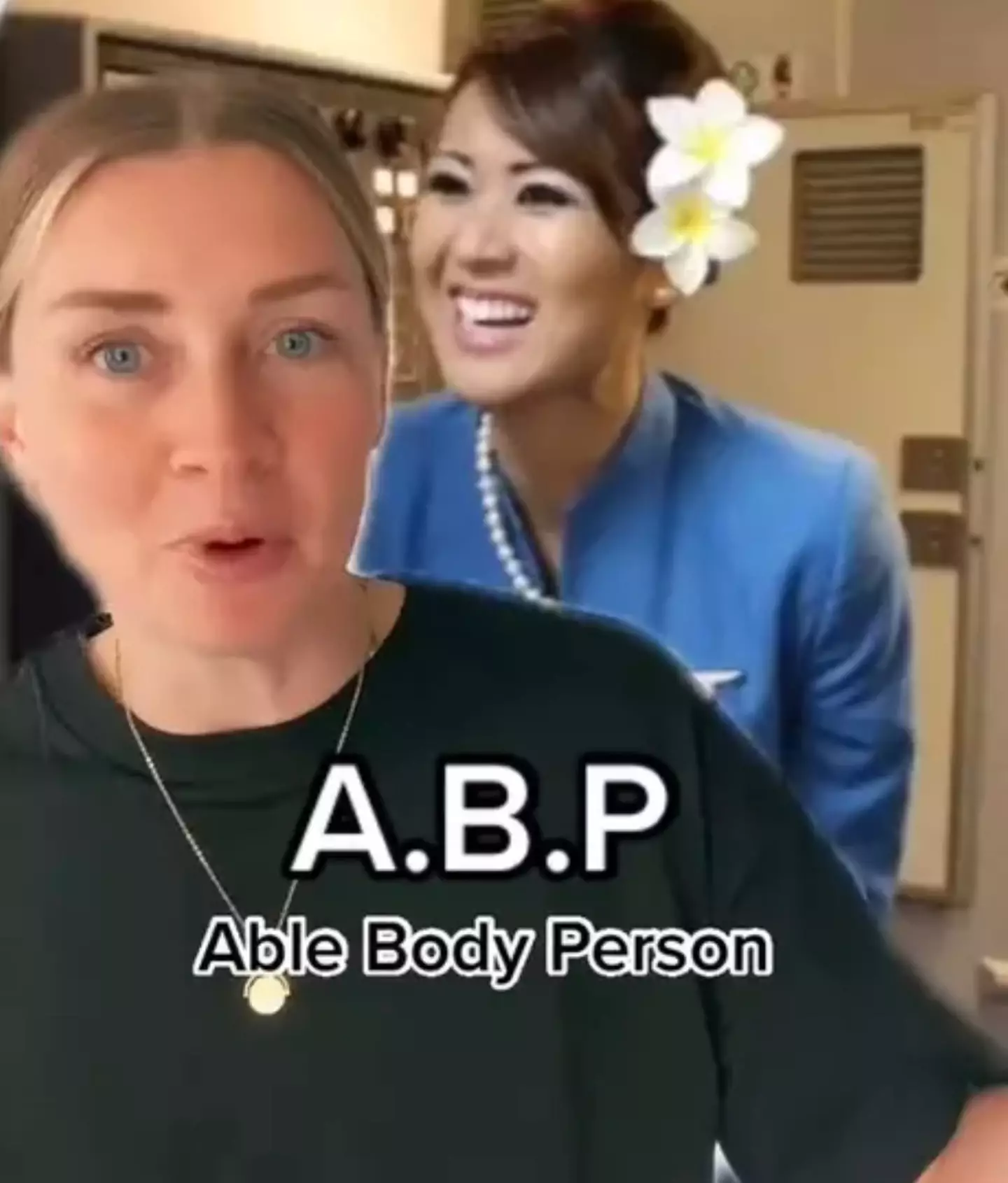 The flight attendant explained why crew look passengers up and down.