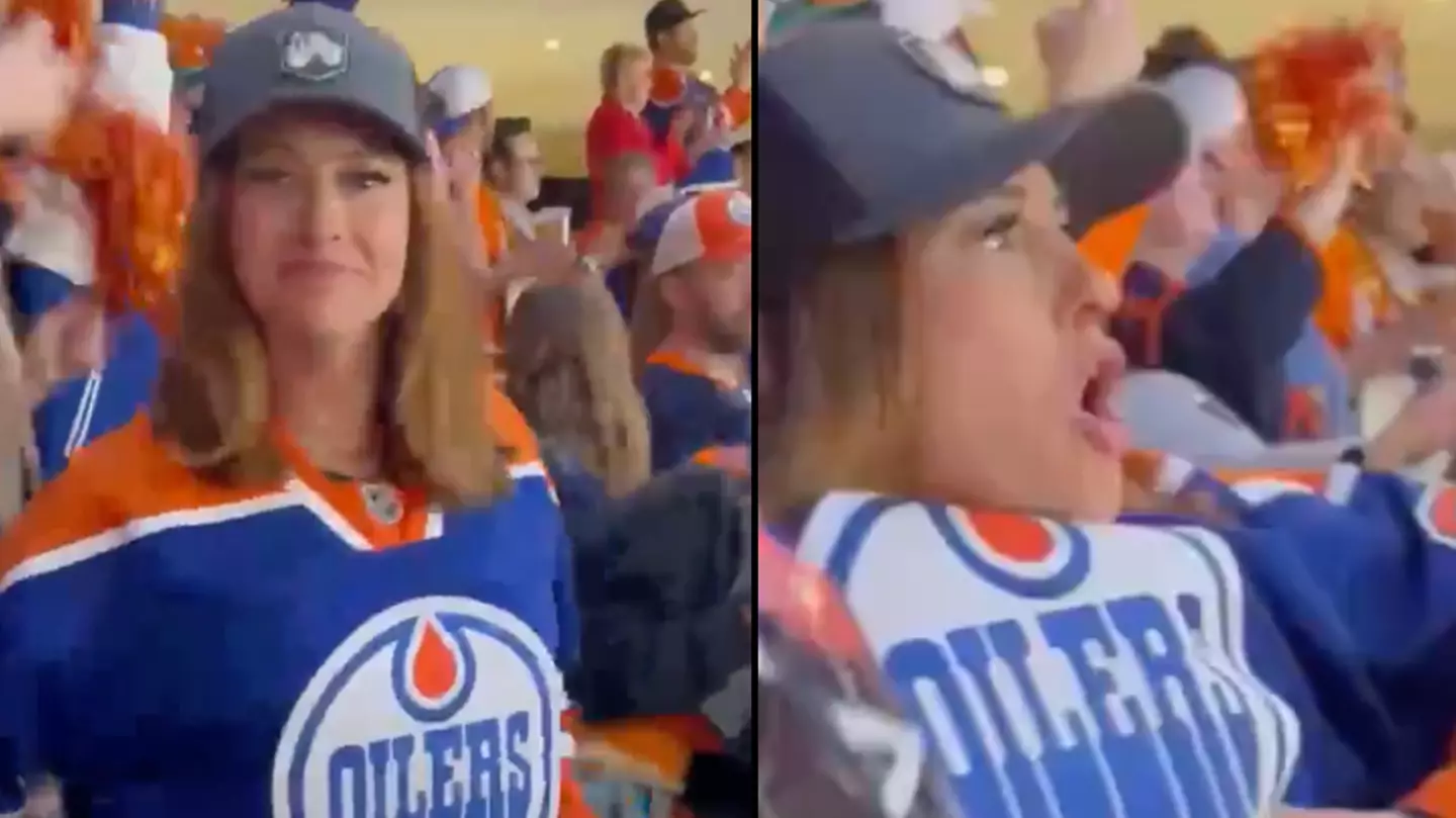 Woman approached by adult website after flashing crowd at hockey game forced to make major change