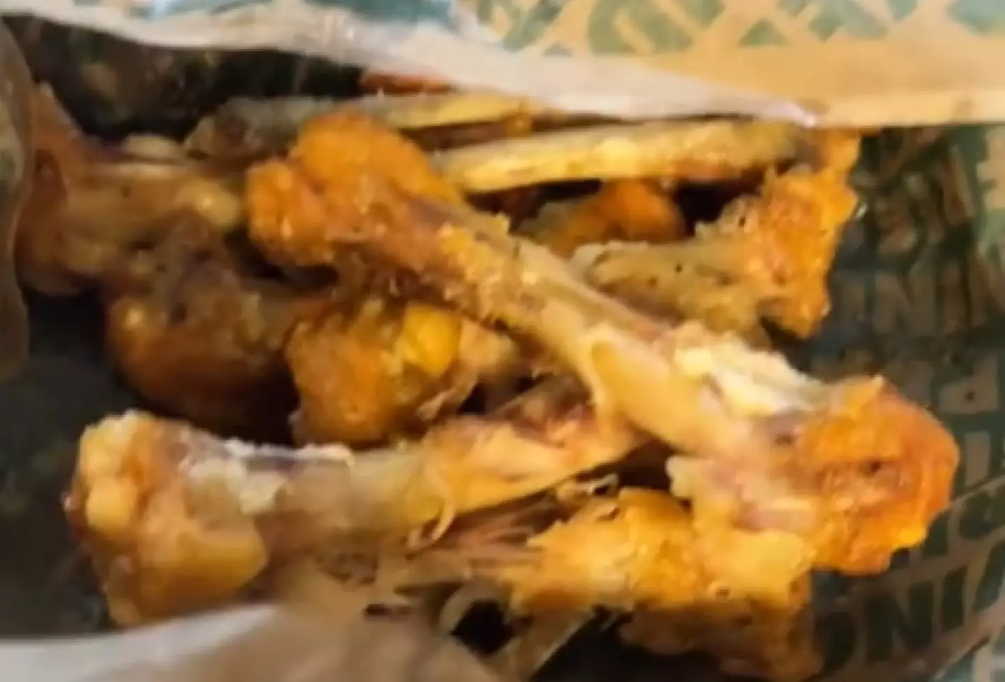 Opening his delivery, he found only disappointment as his wings had been eaten.